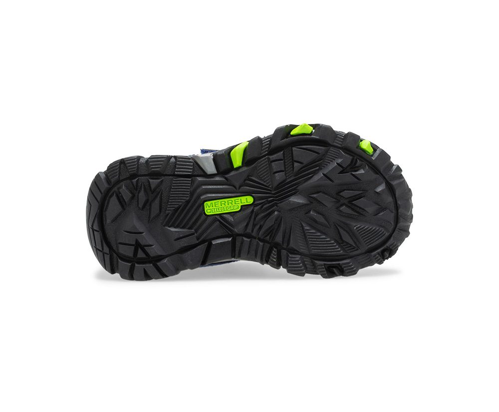 Buty Trekkingowe Merrell Dziecięce Niebieskie/Zielone - Trail Quest Jr. - 267085-KNM